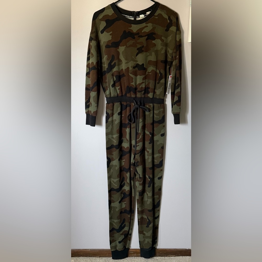 Alice + Olivia Camouflage Jumpsuit small